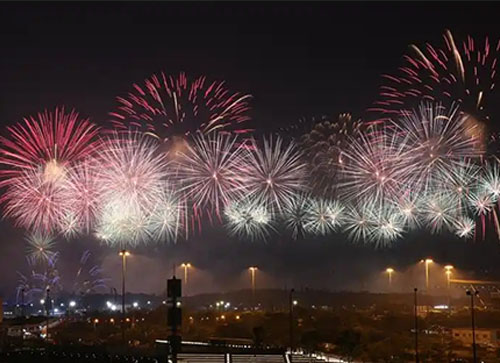 马关县焰火晚会